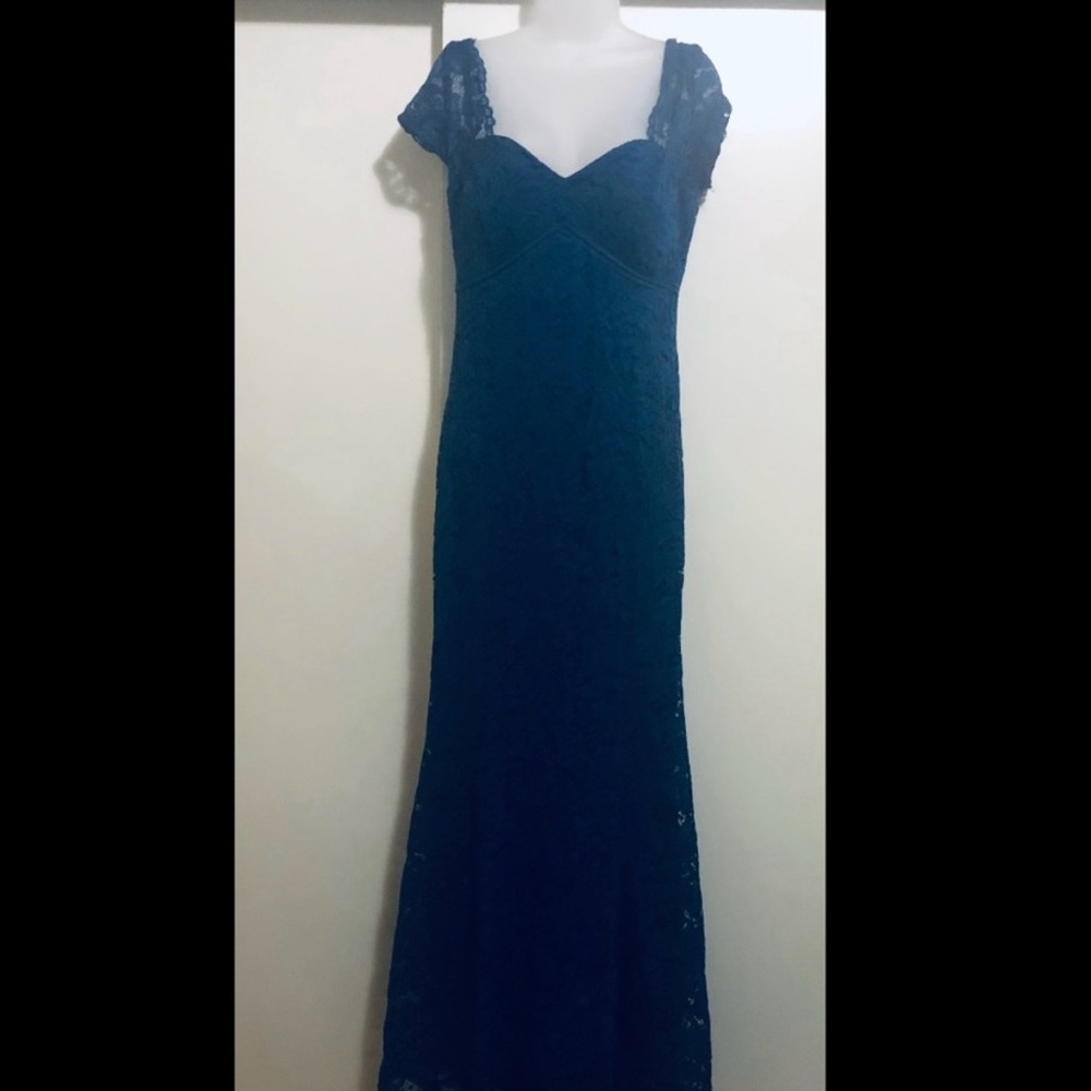 Elegant Blue Maxi Dress